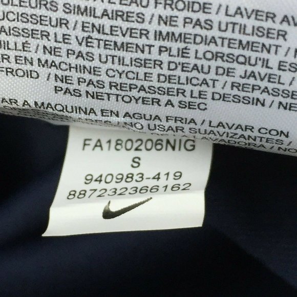 Nike Oklahoma City Thunder NBA college Navy Sz Sm - Picture 11 of 11